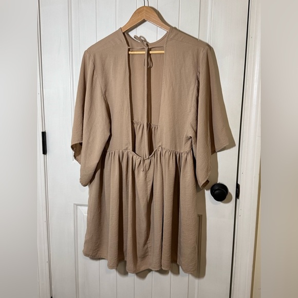 ASOS Elegant Tan Baby Doll Dress - Picture 6 of 7